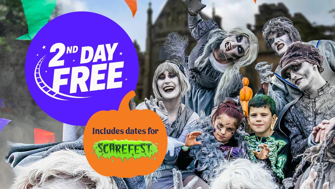 Enjoy a Free 2nd Day at Merlin Theme Parks this Autumn and Halloween