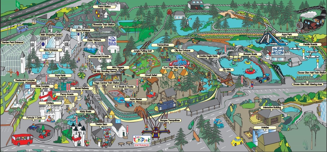 Map of Trago Family Fun Park
