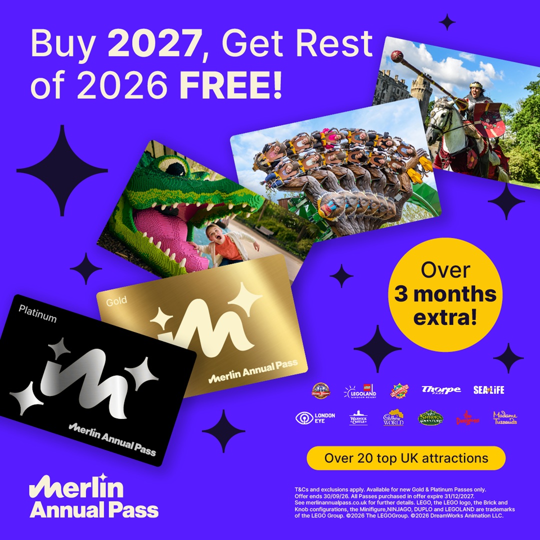 Merlin Annual Pass Offer: Buy 2027, Get Rest of 2026 FREE!