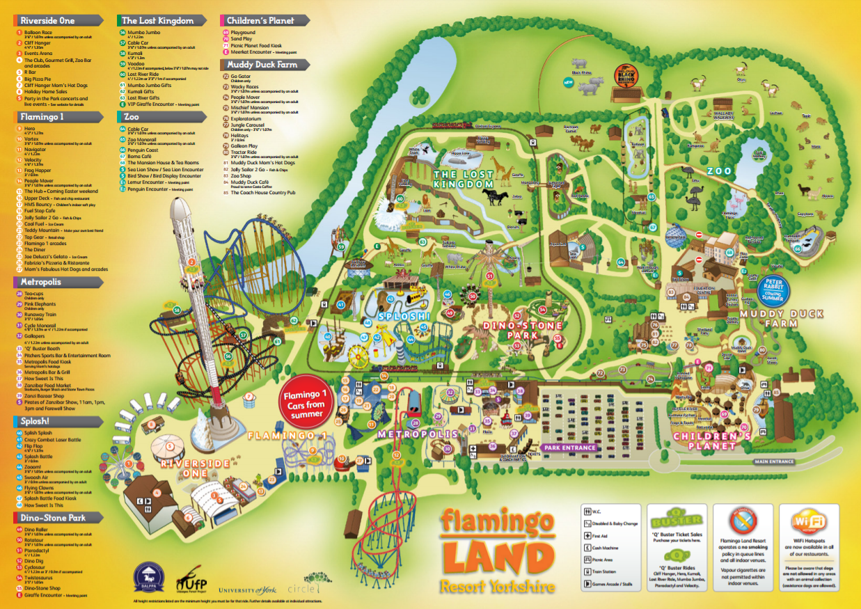 Flamingo Land Map