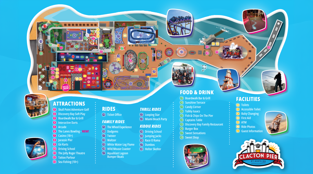 Clacton Pier Park Map